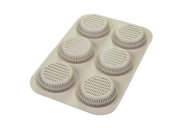 Per pane panini per hamburger e muffin XXL Moritz & Moritz Stampo per Burger Buns in silicone rotondo 12 cm Ø spatola e ricettario inclusi 